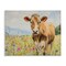 Stupell Industries Brown Swiss Cow in Meadow Canvas By Franklyn Gregory